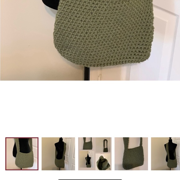 Crossbody Bag Handmade Crocheted - Picture 5 of 16